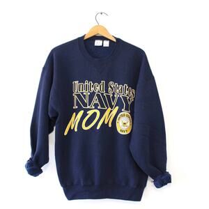 Vintage United States Navy MOM Sweatshirt Large
